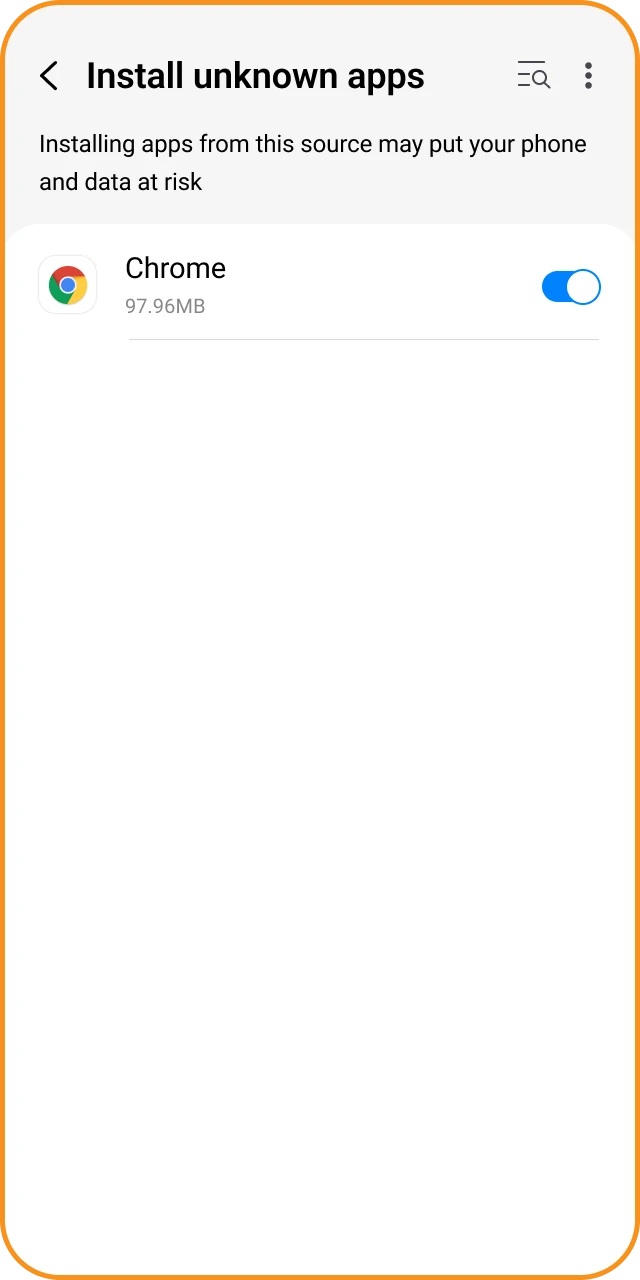 Allow installation from third-party sources to set up the JeetBuzz APK.
