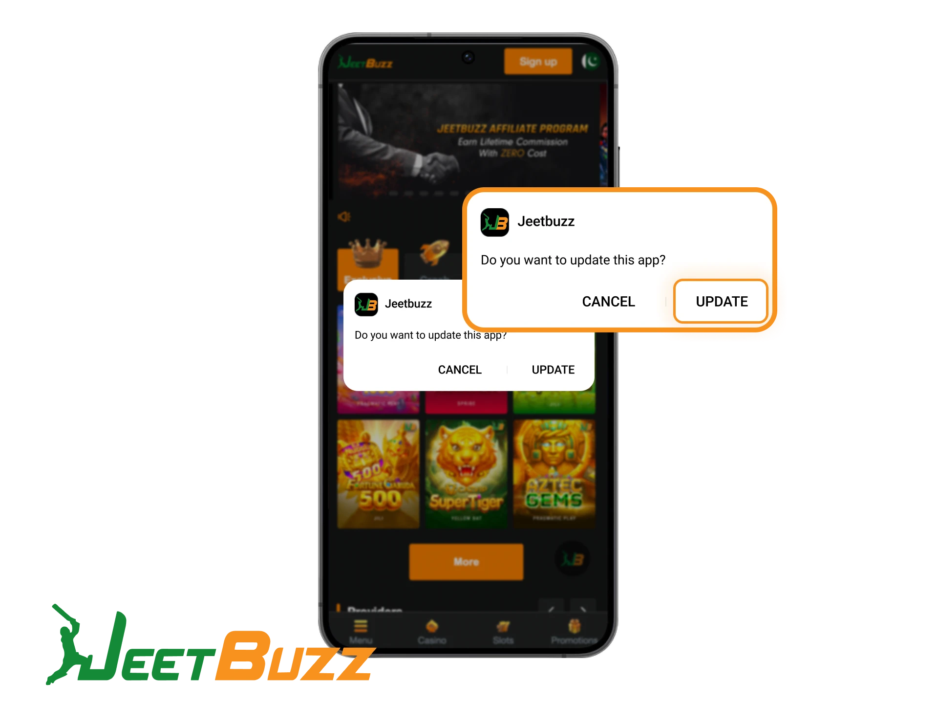 Update the JeetBuzz App regularly to access the latest betting features.
