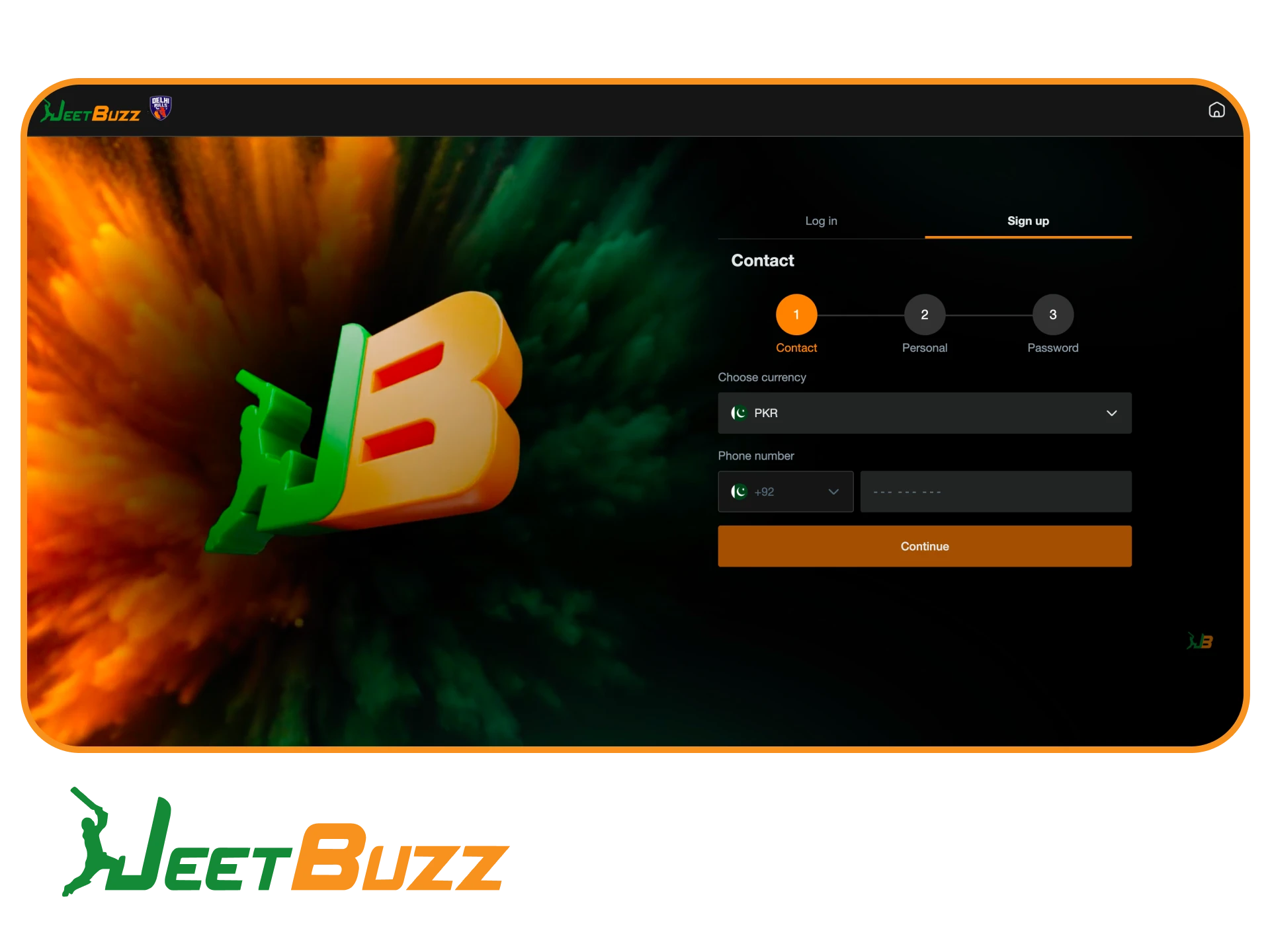 Complete your JeetBuzz registration to start winning in Pakistan.