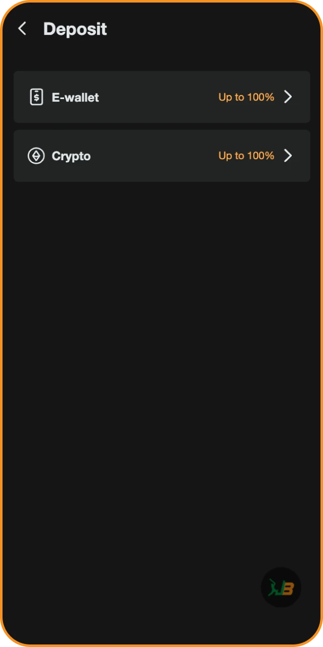 Choose a payment method for a secure JeetBuzz deposit transaction.