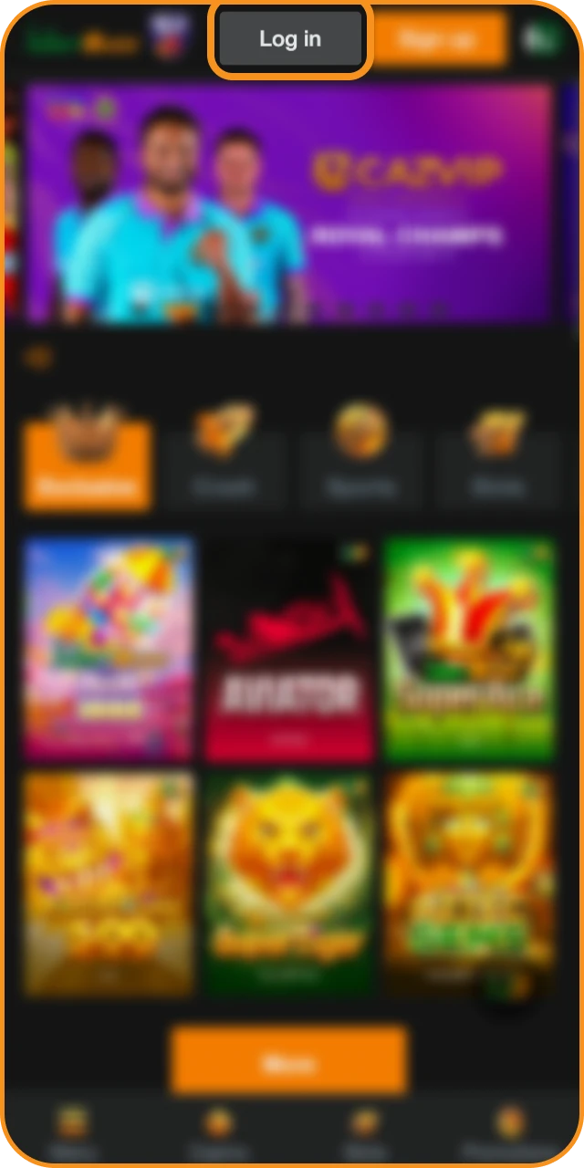 Log in to JeetBuzz online casino to withdraw your winnings.