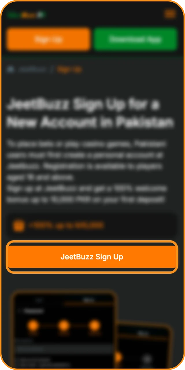 Start registering at JeetBuzz online casino now.
