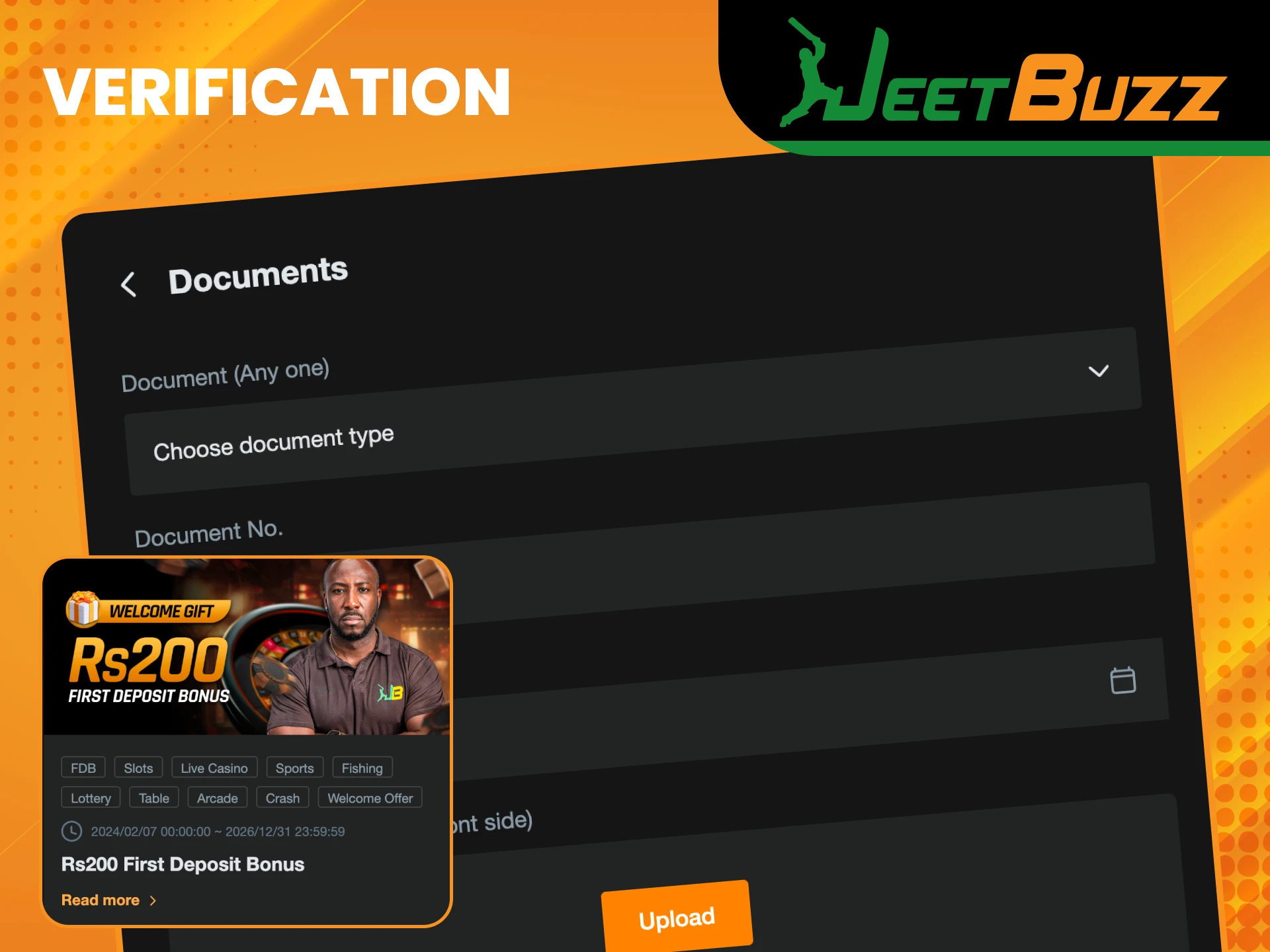 Verify your account at JeetBuzz and claim a free bonus.